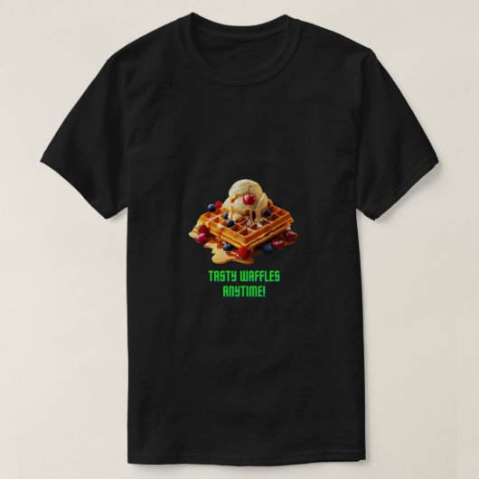 Geschmackvolle Waffeln : Golden und Crispy Waffles T-Shirt (Design vorne)