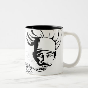 Geschmackvoller Koch Zweifarbige Tasse