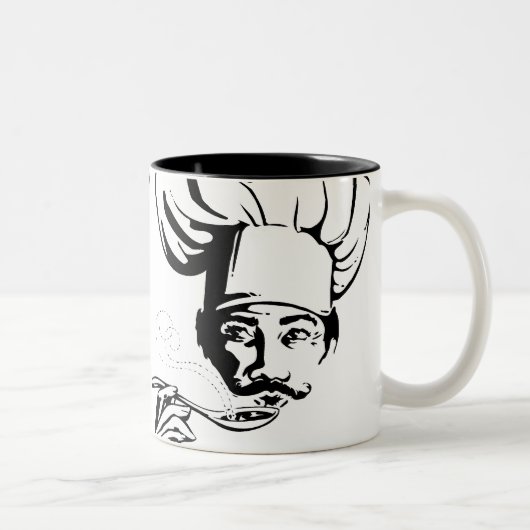 Geschmackvoller Koch Zweifarbige Tasse (Rechts)