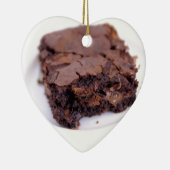 Geschmackvoller Schokoladenkuchen Keramikornament (Rechts)