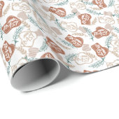 Geschmackvolles Brot Toast Muster Geschenkpapier (Rolleneckpunkt)