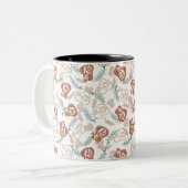 Geschmackvolles Brot Toast Muster Zweifarbige Tasse (Vorderseite Links)