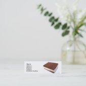 Geschmackvolles Eiscreme-Sandwich Mini Visitenkarte (Stehend Vorderseite)