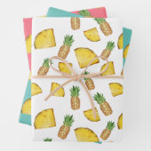 Geschmackvolles Geschenkpapier für Ananas Set (Beispiel)