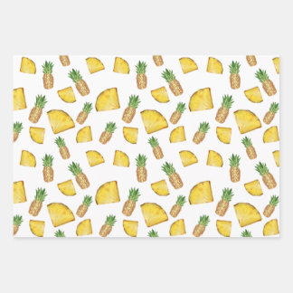 Geschmackvolles Geschenkpapier für Ananas Set