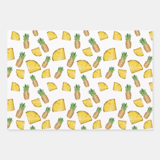 Geschmackvolles Geschenkpapier für Ananas Set (Vorderseite)