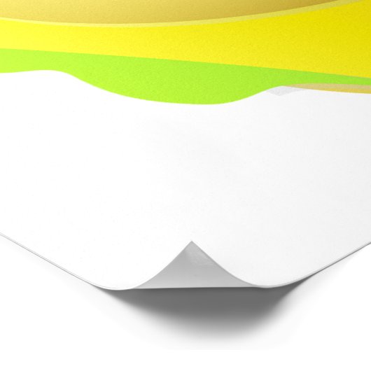 Geschmackvolles Hamburger Mitbringsel-Food-Poster Poster (Ecke)