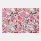 Geschmackvolles Muster mit Vögeln und Blumen Handtuch (Horizontal)