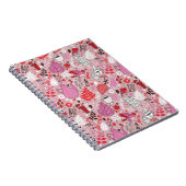 Geschmackvolles Muster mit Vögeln und Blumen Notizblock (Rechte Seite)