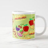 Geschmackvolles Niedliches Muster für Fun Design Jumbo-Tasse (Rechts)