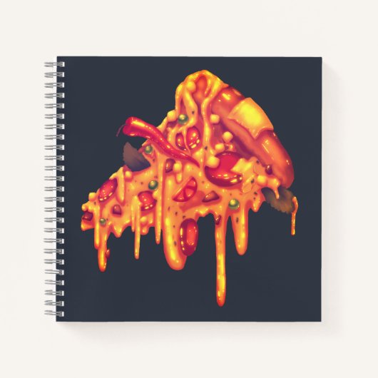 Geschmackvolles Pizza Spiral Notebook Notizblock (Vorderseite)