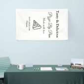 Geschmackvolles Pizzeria mit Liebe gekocht Banner (Messeveranstaltung)