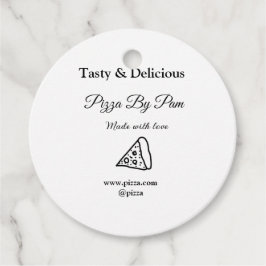 Geschmackvolles Pizzeria mit Liebe gekocht Geschenkanhänger