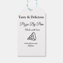 Geschmackvolles Pizzeria mit Liebe gekocht Geschenkanhänger