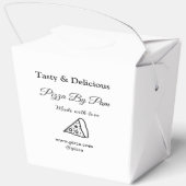 Geschmackvolles Pizzeria mit Liebe gekocht Geschenkschachtel (Rückseite)