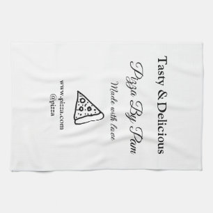 Geschmackvolles Pizzeria mit Liebe gekocht Geschirrtuch