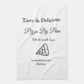 Geschmackvolles Pizzeria mit Liebe gekocht Geschirrtuch (Vertikal)