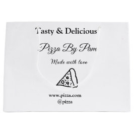 Geschmackvolles Pizzeria mit Liebe gekocht Große Geschenktüte