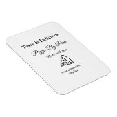 Geschmackvolles Pizzeria mit Liebe gekocht Magnet (Rechte Seite)