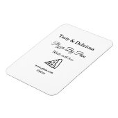 Geschmackvolles Pizzeria mit Liebe gekocht Magnet (Linke Seite)