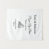 Geschmackvolles Pizzeria mit Liebe gekocht Wandteppich (Vorderseite (Horizontal))