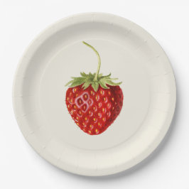 Geschmacky Red Strawberry (von Louis C.C. Krieger) Pappteller