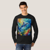 Geschmalter Delfin T-Shirt (Vorne ganz)