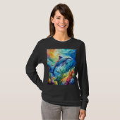 Geschmalter Delfin T-Shirt (Vorne ganz)