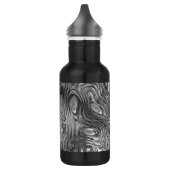 Geschmolzene Aluminium schwarz Trinkflasche (Links)