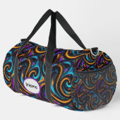 Geschmolzene Chrom-Wirbel Duffle Bag (Rechte Ecke)