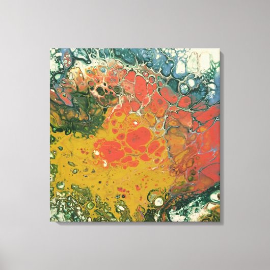 Geschmolzene Crayon Serie - Lava Flow wie Leinwanddruck (Vorderseite)