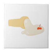 Geschmolzene Eiscreme Fliese (Vorderseite)