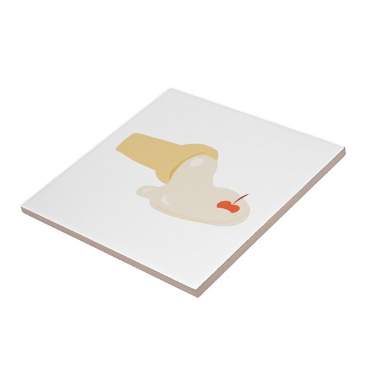 Geschmolzene Eiscreme Fliese (Seite)