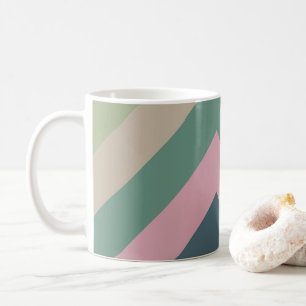Geschmolzene Elegance - Diagonal gestreift Kaffeetasse
