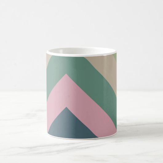 Geschmolzene Elegance - Diagonal gestreift Kaffeetasse (Mittel)