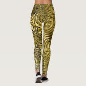 Geschmolzene "Gold"-Leggings Leggings (Rückseite)