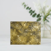 Geschmolzene "Gold"-Postkarte Postkarte (Stehend Vorderseite)