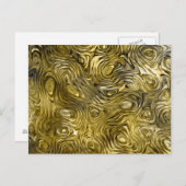 Geschmolzene "Gold"-Postkarte Postkarte (Vorne/Hinten)