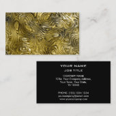 Geschmolzene "Gold"-Visitenkarte schwarz drucken Visitenkarte (Vorne/Hinten)