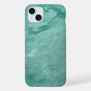 Geschmolzene Jade   Smaragdgrüner Luxus-Marmor iPhone 15 Plus Hülle