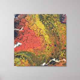 Geschmolzene Krebserie - Trockenes Land wie Leinwanddruck