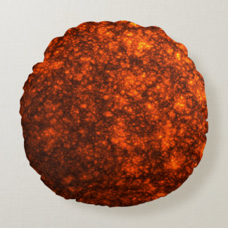 Geschmolzene Lava-Rundkissen Rundes Kissen