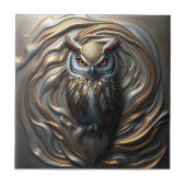 Geschmolzene Metallic Gold und Silber Skulpturen K Fliese (Vorderseite)