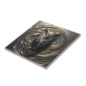 Geschmolzene Metallic Gold und Silber Skulpturen K Fliese (Seite)