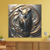 Geschmolzene Metallwurzel Gold und Silberschüssel Leinwanddruck (Insitu (Wohnzimmer))