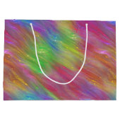 Geschmolzene Rainbow-Glass-Monogram-Geschenktasche Große Geschenktüte (Rückseite)