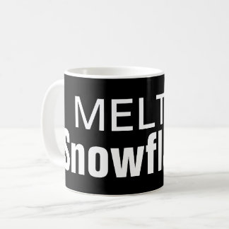 Geschmolzene Schneeflockekaffee-Tasse Kaffeetasse