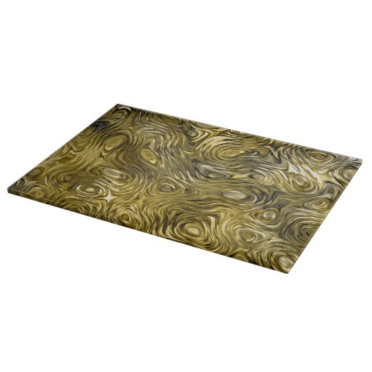 Geschmolzene Schneidplatte "Gold" Schneidebrett (Ecke)