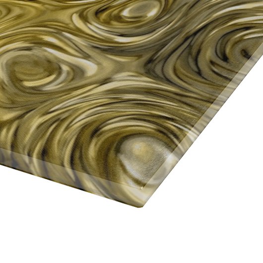 Geschmolzene Schneidplatte "Gold" Schneidebrett (Ecke)