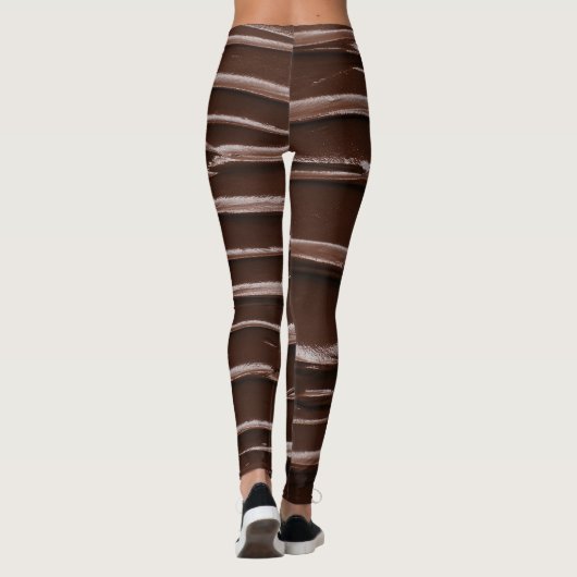 Geschmolzene Schokolade: Luscious Spread Texture Leggings (Rückseite)